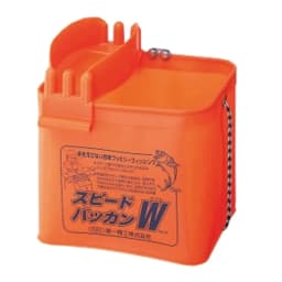 第一精工 釣りバケツ スピードバッカンW 11053 レッド