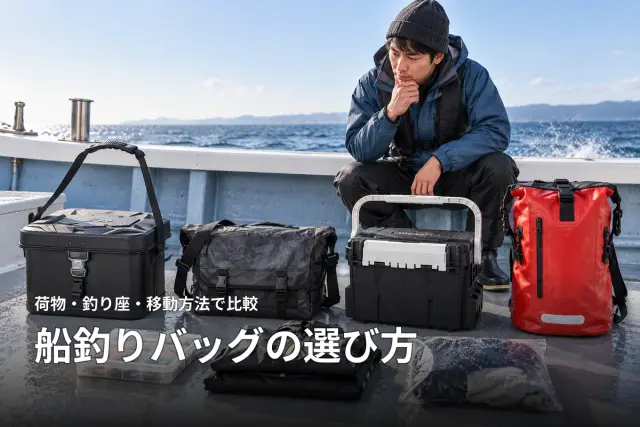 船釣りタックルバッグの選び方｜EVA・布・箱・防水バッグを用途で比較
