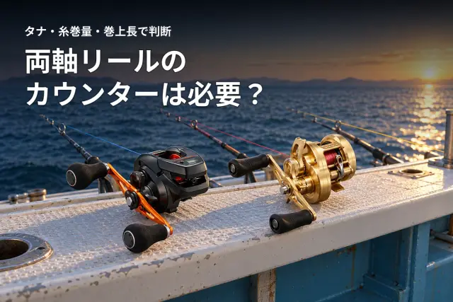 両軸リールのカウンターは必要?5機種を糸巻量・巻上長で比較