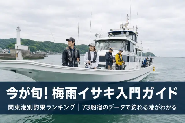 イサキ釣り入門｜関東イサキ・LTイサキ船 港別釣果ランキング（梅雨イサキ・毎日更新）