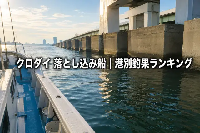 クロダイ 落とし込み船の釣り方入門｜東京湾港別釣果ランキング【毎日更新データ】