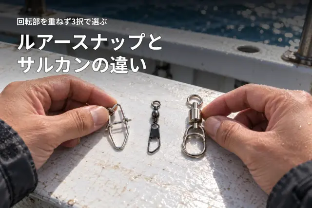 船ルアーのスナップとサルカン、迷ったら見る接続金具の選び方