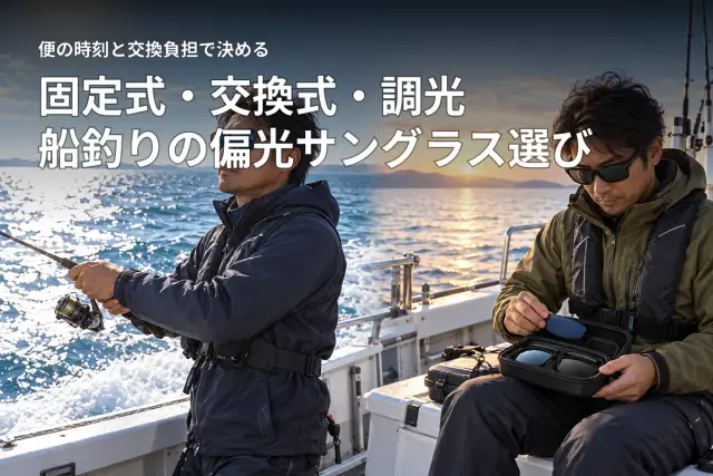 偏光サングラスは固定式・交換式どっち?調光を含む選び方と3商品
